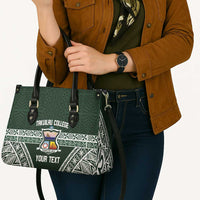 Personalised Tonga Takuilau College Leather Bag 50th Anniversary Ngatu Kupesi LT14 - Polynesian Pride