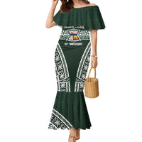 Personalised Tonga Takuilau College Mermaid Dress 50th Anniversary Ngatu Kupesi - Polynesian Pride