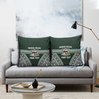 Personalised Tonga Takuilau College Pillow Cover 50th Anniversary Ngatu Kupesi LT14 - Polynesian Pride
