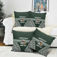 Personalised Tonga Takuilau College Pillow Cover 50th Anniversary Ngatu Kupesi LT14 - Polynesian Pride