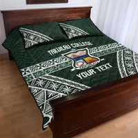 Personalised Tonga Takuilau College Quilt Bed Set 50th Anniversary Ngatu Kupesi - Polynesian Pride