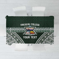 Personalised Tonga Takuilau College Tablecloth 50th Anniversary Ngatu Kupesi - Polynesian Pride