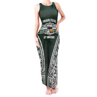 Personalised Tonga Takuilau College Tank Maxi Dress 50th Anniversary Ngatu Kupesi - Polynesian Pride