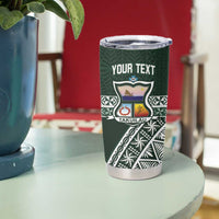 Personalised Tonga Takuilau College Tumbler Cup 50th Anniversary Ngatu Kupesi LT14 - Polynesian Pride