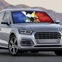 Philippines Rizal Day Auto Sun Shade Filipino Sampaguita Grunge Style LT14 - Polynesian Pride