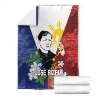 Philippines Rizal Day Blanket Filipino Sampaguita Grunge Style - Polynesian Pride