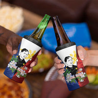 Philippines Rizal Day 4 in 1 Can Cooler Tumbler Filipino Sampaguita Grunge Style LT14 - Polynesian Pride