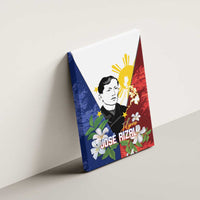 Philippines Rizal Day Canvas Wall Art Filipino Sampaguita Grunge Style - Polynesian Pride