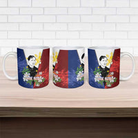 Philippines Rizal Day Ceramic Mug Filipino Sampaguita Grunge Style LT14 - Polynesian Pride