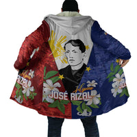 Philippines Rizal Day Cloak Filipino Sampaguita Grunge Style LT14 - Polynesian Pride