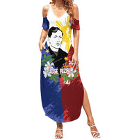 Philippines Rizal Day Family Matching Summer Maxi Dress and Hawaiian Shirt Filipino Sampaguita Grunge Style - Polynesian Pride