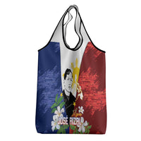 Philippines Rizal Day Grocery Bag Filipino Sampaguita Grunge Style LT14 - Polynesian Pride