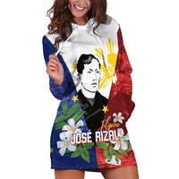 Philippines Rizal Day Hoodie Dress Filipino Sampaguita Grunge Style - Polynesian Pride