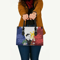 Philippines Rizal Day Leather Bag Filipino Sampaguita Grunge Style LT14 - Polynesian Pride