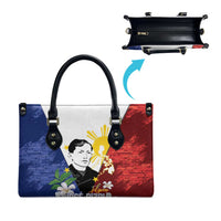Philippines Rizal Day Leather Bag Filipino Sampaguita Grunge Style LT14 - Polynesian Pride