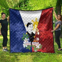 Philippines Rizal Day Quilt Filipino Sampaguita Grunge Style - Polynesian Pride