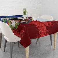Philippines Rizal Day Tablecloth Filipino Sampaguita Grunge Style - Polynesian Pride