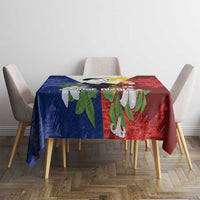 Philippines Rizal Day Tablecloth Filipino Sampaguita Grunge Style - Polynesian Pride