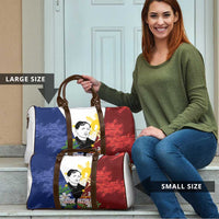 Philippines Rizal Day Travel Bag Filipino Sampaguita Grunge Style LT14 - Polynesian Pride