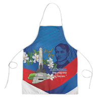 Philippines Rizal Day Apron Filipino Motto Stella Polynesian Pattern LT14 Blue - Polynesian Pride