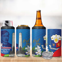 Philippines Rizal Day 4 in 1 Can Cooler Tumbler Filipino Motto Stella Polynesian Pattern LT14 - Polynesian Pride
