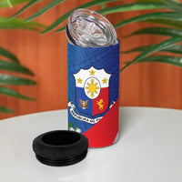 Philippines Rizal Day 4 in 1 Can Cooler Tumbler Filipino Motto Stella Polynesian Pattern LT14 - Polynesian Pride