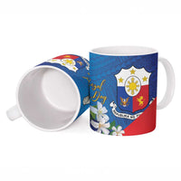 Philippines Rizal Day Ceramic Mug Filipino Motto Stella Polynesian Pattern LT14 - Polynesian Pride