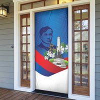 Philippines Rizal Day Door Cover Filipino Motto Stella Polynesian Pattern LT14 - Polynesian Pride