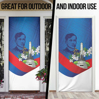 Philippines Rizal Day Door Cover Filipino Motto Stella Polynesian Pattern LT14 - Polynesian Pride