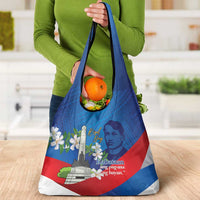 Philippines Rizal Day Grocery Bag Filipino Motto Stella Polynesian Pattern LT14 - Polynesian Pride