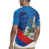 Philippines Rizal Day Rugby Jersey Filipino Motto Stella Polynesian Pattern - Polynesian Pride