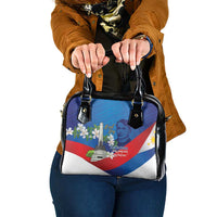 Philippines Rizal Day Shoulder Handbag Filipino Motto Stella Polynesian Pattern - Polynesian Pride