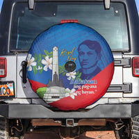 Philippines Rizal Day Spare Tire Cover Filipino Motto Stella Polynesian Pattern - Polynesian Pride