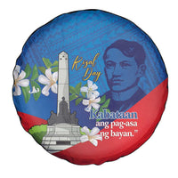 Philippines Rizal Day Spare Tire Cover Filipino Motto Stella Polynesian Pattern - Polynesian Pride
