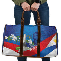 Philippines Rizal Day Travel Bag Filipino Motto Stella Polynesian Pattern LT14 Blue - Polynesian Pride