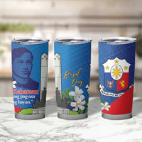 Philippines Rizal Day Tumbler Cup Filipino Motto Stella Polynesian Pattern LT14 - Polynesian Pride