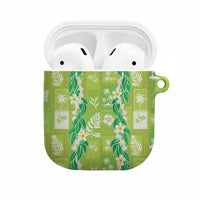 Aloha Hawaii Tuberose Lei AirPods Case Tropical Vibes Green Color LT14 Green - Polynesian Pride