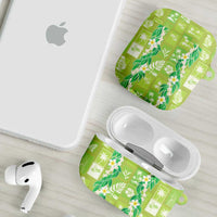Aloha Hawaii Tuberose Lei AirPods Case Tropical Vibes Green Color - Polynesian Pride