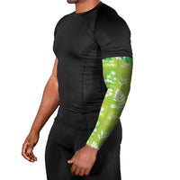 Aloha Hawaii Tuberose Lei Arm Sleeves Tropical Vibes Green Color - Polynesian Pride