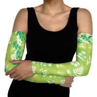Aloha Hawaii Tuberose Lei Arm Sleeves Tropical Vibes Green Color - Polynesian Pride