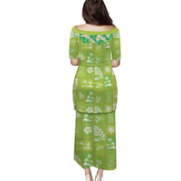 Aloha Hawaii Tuberose Lei Puletasi Tropical Vibes Green Color LT14 - Polynesian Pride