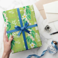 Aloha Hawaii Tuberose Lei Wrapping Paper Tropical Vibes Green Color - Polynesian Pride