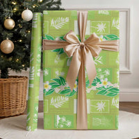 Aloha Hawaii Tuberose Lei Wrapping Paper Tropical Vibes Green Color - Polynesian Pride