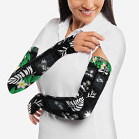 Aloha Hawaii Tuberose Lei Arm Sleeves Tropical Vibes Black Color - Polynesian Pride