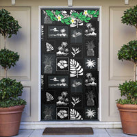 Aloha Hawaii Tuberose Lei Door Cover Tropical Vibes Black Color - Polynesian Pride