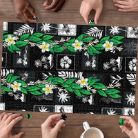 Aloha Hawaii Tuberose Lei Puzzle Tropical Vibes Black Color - Polynesian Pride