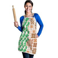 Aloha Hawaii Palaka Tuberose Lei Apron Hawaiian Quilt Seamless Style - Polynesian Pride