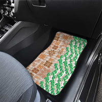 Aloha Hawaii Palaka Tuberose Lei Car Mats Hawaiian Quilt Seamless Style - Polynesian Pride