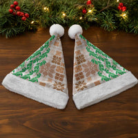 Aloha Hawaii Palaka Tuberose Lei Christmas Santa Hat Hawaiian Quilt Seamless Style LT14 - Polynesian Pride