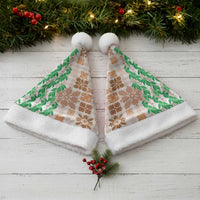 Aloha Hawaii Palaka Tuberose Lei Christmas Santa Hat Hawaiian Quilt Seamless Style LT14 - Polynesian Pride